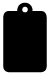 Black Style C Tag (2 1/4 x 3 1/2) 10/Pk