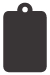 Linen Black Style C Tag (2 1/4 x 3 1/2) 10/Pk