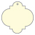 Crest Baronial Ivory Style D Tag (2 1/2 x 2 1/2) - 10/Pk