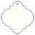 Pearlized White Style D Tag (2 1/2 x 2 1/2) - 10/Pk