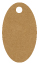 Natural Kraft Style E Tag (2 x 3 1/2) 10/Pk