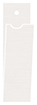 Linen Natural White Style H Tag (1 1/4 x 5 3/4 folded) 10/Pk