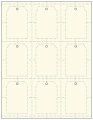 Natural White Imprintable Tag Style A1