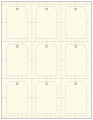 Natural White Imprintable Tag Style A1