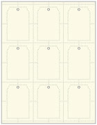 Natural White Imprintable Tag Style A1