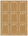 Natural Kraft Imprintable Tag Style A1