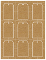 Natural Kraft Imprintable Tag Style A1