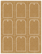 Natural Kraft Imprintable Tag Style A1