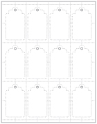 Solar White Imprintable Tag Style A2