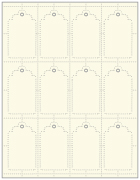 Natural White Imprintable Tag Style A2