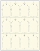 Natural White Imprintable Tag Style A2