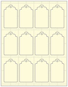 Baronial Ivory Imprintable Tag Style A2