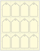 Baronial Ivory Imprintable Tag Style A2