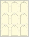 Baronial Ivory Imprintable Tag Style A3