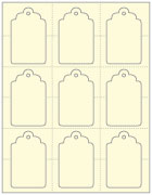 Baronial Ivory Imprintable Tag Style A3