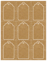 Natural Kraft Imprintable Tag Style A3
