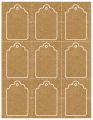 Natural Kraft Imprintable Tag Style A3