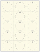 Natural White Imprintable Tag Style A4