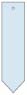 Blue Feather Style L Tag (1 1/4 x 5) 10/Pk