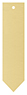 Gold Pearl Style L Tag (1 1/4 x 5) 10/Pk