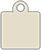 Beige Style Q Tag (2 x 2 1/2) 10/Pk