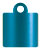 Teal Silk Style Q Tag (2 x 2 1/2) 10/Pk