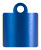 Blue Silk Style Q Tag (2 x 2 1/2) 10/Pk