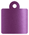 Purple Silk Style Q Tag 2 x 2 1/2