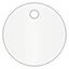 Pearlized White Style R Tag 1 3/4 x 1 3/4