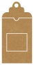 Natural Kraft Window Tag (2 5/8 x 5) 10/Pk