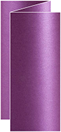 Purple Silk Trifold Card 3 5/8 x 8 1/2