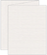 Linen Natural White Trifold Card 4 1/4 x 5 1/2