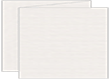 Linen Natural White Trifold Card 5 1/2 x 4 1/4