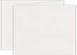 Linen Natural White Trifold Card 5 1/2 x 4 1/4 - 10/Pk