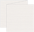 Linen Natural White Trifold Card 5 3/4 x 5 3/4