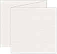 Linen Natural White Trifold Card 5 3/4 x 5 3/4 - 10/Pk