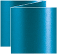 Teal Silk Trifold Card 5 3/4 x 5 3/4