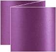Purple Silk Trifold Card 5 3/4 x 5 3/4