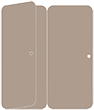 Pyro Brown Panel Invitation 3 3/4 x 8 1/2 (folded) - 10/Pk