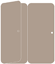 Pyro Brown Panel Invitation 3 3/4 x 8 1/2 folded