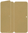 Natural Kraft Panel Invitation 3 3/4 x 8 1/2 (folded) - 10/Pk