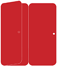 Red Pepper Panel Invitation 3 3/4 x 8 1/2 folded