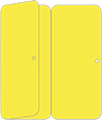 Lemon Drop Panel Invitation 3 3/4 x 8 1/2 (folded) - 10/Pk