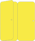 Lemon Drop Panel Invitation 3 3/4 x 8 1/2 Folded