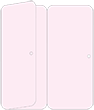 Pink Feather Panel Invitation 3 3/4 x 8 1/2 (folded) - 10/Pk