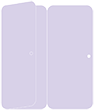 Purple Lace Panel Invitation 3 3/4 x 8 1/2 (folded) - 10/Pk