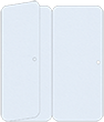 Blue Feather Panel Invitation 3 3/4 x 8 1/2 (folded) - 10/Pk