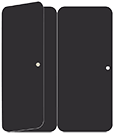 Black Panel Invitation 3 3/4 x 8 1/2 folded