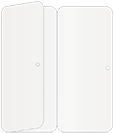 Pearlized White Panel Invitation 3 3/4 x 8 1/2 (folded) - 10/Pk