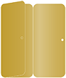 Rich Gold Panel Invitation 3 3/4 x 8 1/2 (folded) - 10/Pk